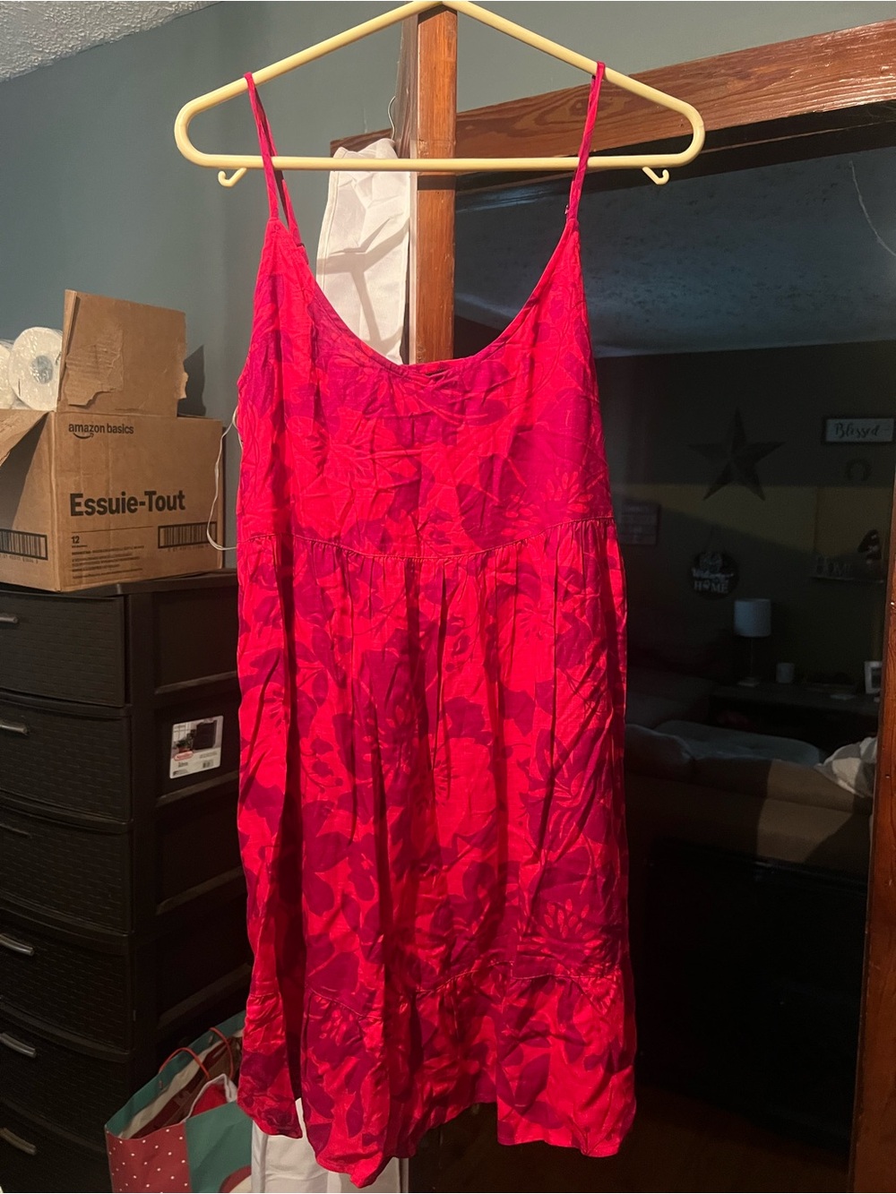 NWT Hurley Red/Pink Floral Dress